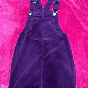 Purple Corduroy Kids Overalls